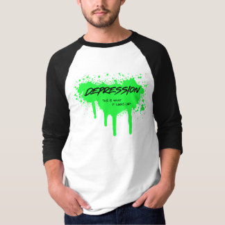Depressie dit is hoe het eruit ziet F Depressie T-shirt