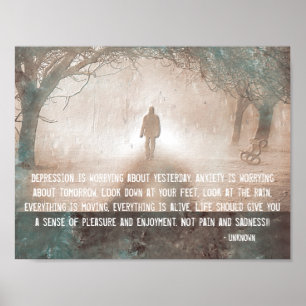 Depressie en angst poster