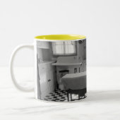 Depressie-Era Boerderij KeukenMok Tweekleurige Koffiemok (Links)