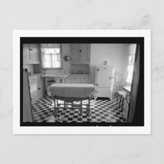Depressie-Era Boerderij Kitchen Briefkaart