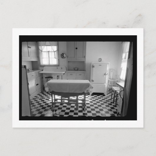 Depressie-Era Boerderij Kitchen Briefkaart (Voorkant)
