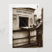 Depressie Era One Penny Coffee Briefkaart (Voorkant / Achterkant)