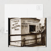 Depressie Era One Penny Coffee Briefkaart (Voorkant / Achterkant)