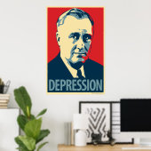 Depressie (FDR): Obama parody poster (Thuiskantoor)