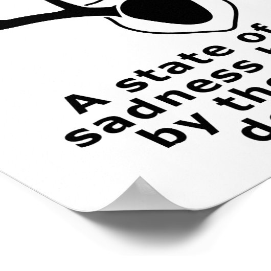 Depressie Funny Hunting Poster (Hoek)