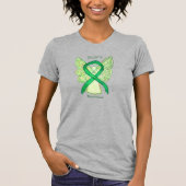 Depressie Groene bewustzijn Ribbon Angel Shirt (Voorkant)