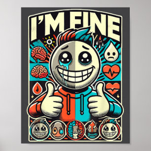 Depressie Ik Gaat Goed Help Geestelijke Gezondheid Poster