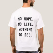Depressie is leuk! t-shirt (Achterkant)