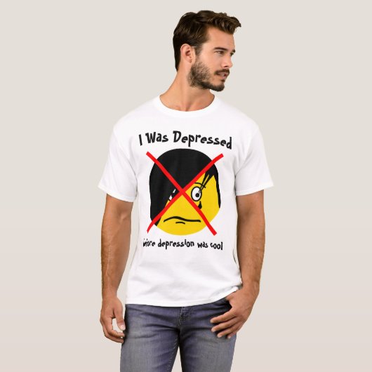 Depressie Shirt tegen Emo (Voorkant volledig)