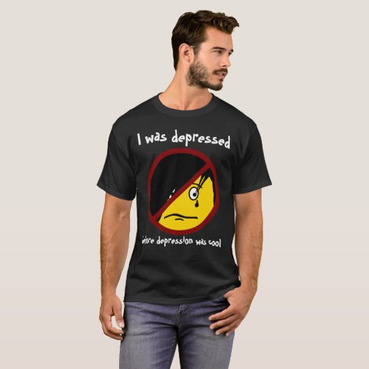 Depressie Shirt tegen Emo (Voorkant volledig)