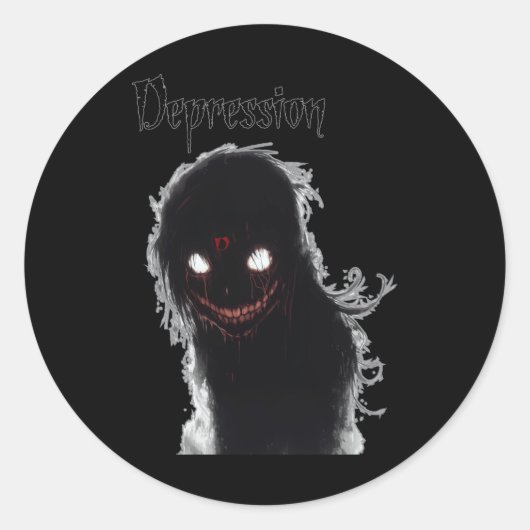 Depressie Sticker (Voorkant)