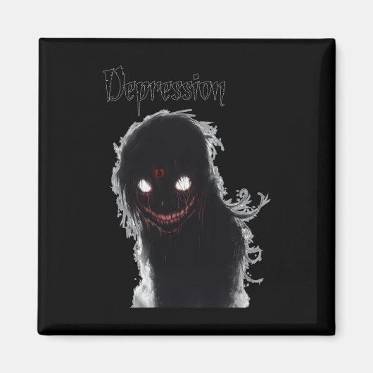 Depressie Sticker Magneet (Voorkant)