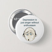 depressie T Ronde Button 5,7 Cm (Voorkant /achterkant)