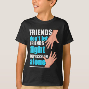 Depressie T-shirt Mannen Vrouwen Zelfmoordpreventi