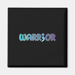 Depressie Warrior Anti-zelfmoord Angst Bewustzijn Magneet