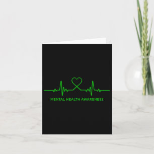 Depressie Zelfmoord Mental Health Awareness T-shir Kaart