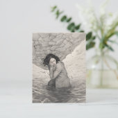 Depressie zwart-wit briefkaart (Staand voorkant)