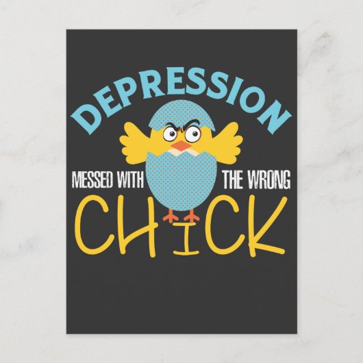 Depressiebewustzijn Bipolaire Humor van de geestel Briefkaart (Voorkant)