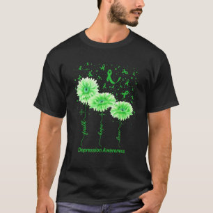 Depressiebewustzijn Geestelijke gezondheidskwestie T-shirt