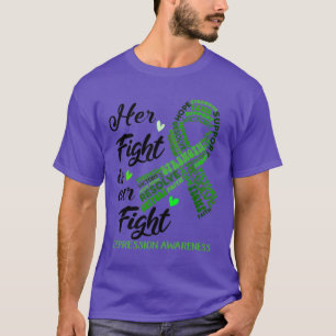 Depressiebewustzijn Haar strijd is onze strijd T-shirt
