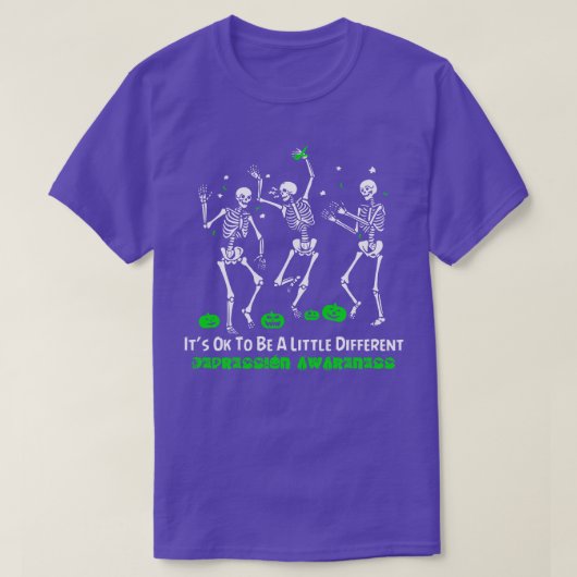 Depressiebewustzijn is een beetje anders t-shirt (Design voorkant)