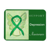 Depressiebewustzijn Ribbon Angel Custom Magnet Magneet (Horizontaal)