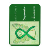 Depressiebewustzijn Ribbon Angel Custom Magnet Magneet (Verticaal)