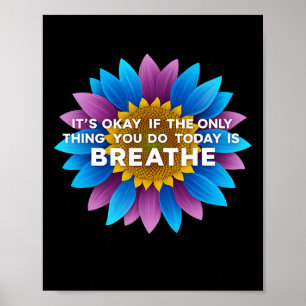 Depressiebewustzijn Zelfmoordpreventie Paarse Poster