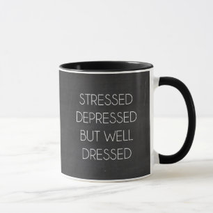 depressief, maar goed gekleed mok