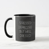 depressief, maar goed gekleed mok (Links)