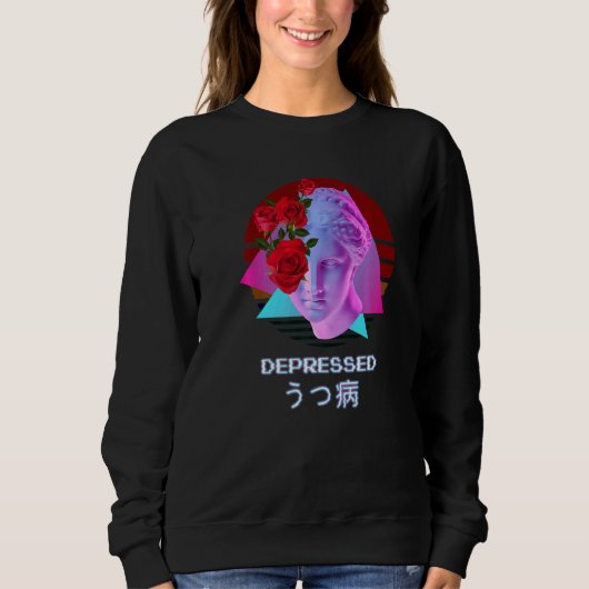 Depressieve dampgolf esthetisch Japans Trui (Voorkant)