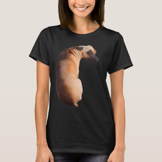 depressieve hond t-shirt (Voorkant)
