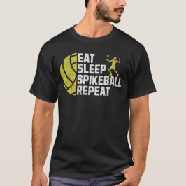 Depressieve slaap Spikeball Herhaal T-shirt