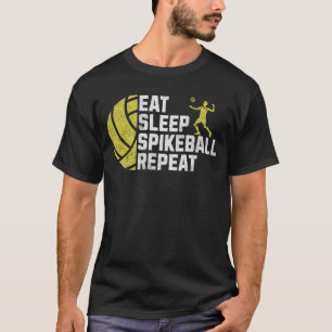 Depressieve slaap Spikeball Herhaal T-shirt