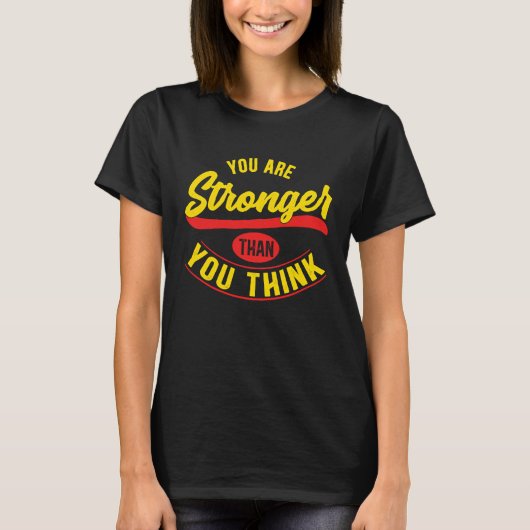 Depression Awareness Support  Stronger Than You Th T-shirt (Voorkant)