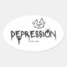 Depression_CTFOD Spuitverf sticker