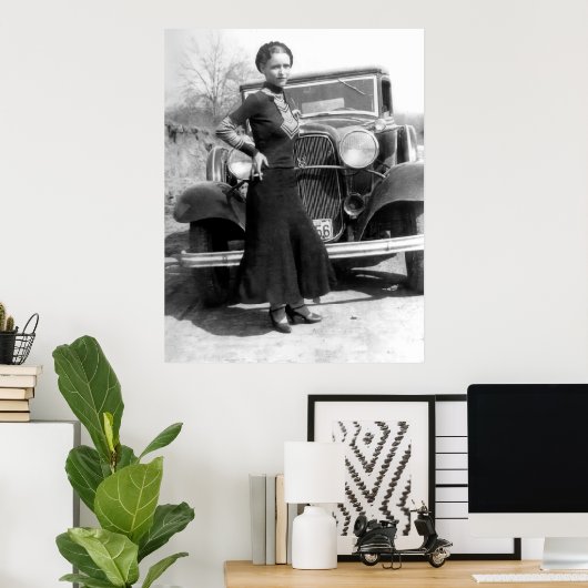 DEPRESSION ERA GANGSTER - BONNIE PARKER 1933 POSTER (Thuiskantoor)