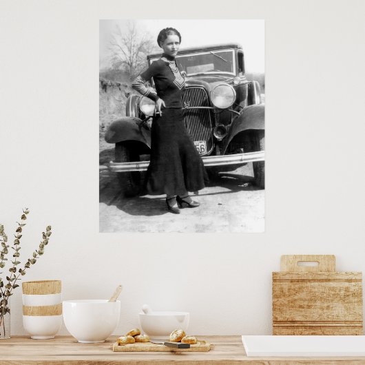 DEPRESSION ERA GANGSTER - BONNIE PARKER 1933 POSTER (Keuken)