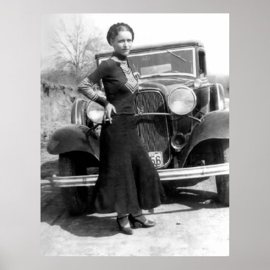 DEPRESSION ERA GANGSTER - BONNIE PARKER 1933 POSTER (Voorkant)