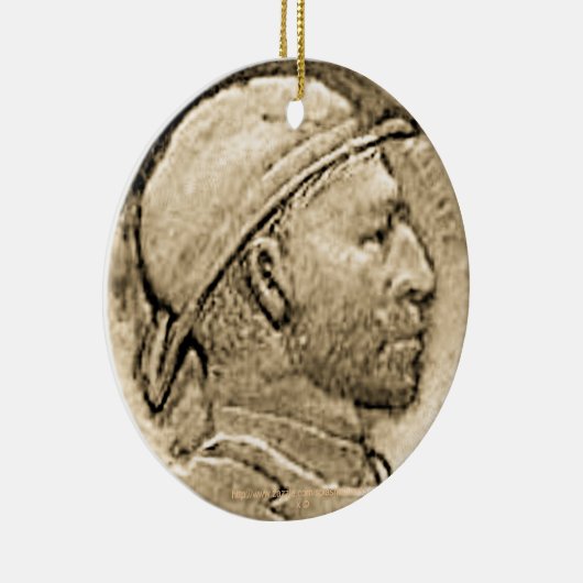 " "DEPRESSION HOBO NICKLE"-Ornament" Keramisch Ornament (Rechts)