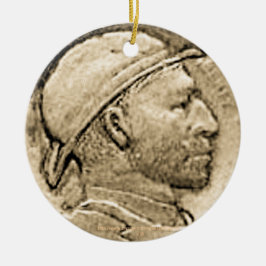 " "DEPRESSION HOBO NICKLE"-Ornament" Keramisch Ornament