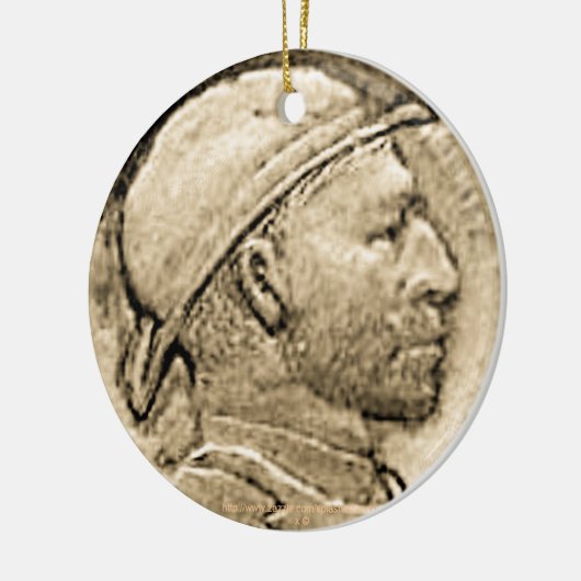 " "DEPRESSION HOBO NICKLE"-Ornament" Keramisch Ornament (Links)