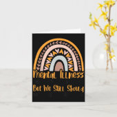 Depression Mental Illness Mental Health Awareness Kaart (Gele Bloem)