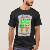 Depression Screening Awareness Cute Ice Creams  Sa T-shirt (Voorkant)