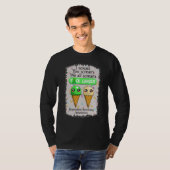 Depression Screening Awareness Cute Ice Creams  Sa T-shirt (Voorkant volledig)