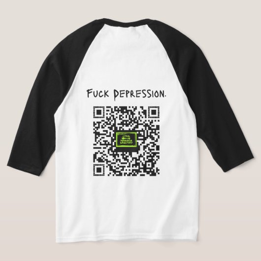 Depression this is what it looks like F Depression T-shirt (Laag Achter)