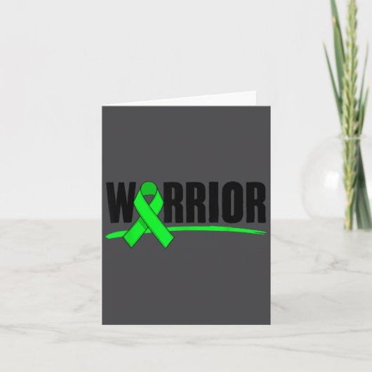 Depression Warrior Ribbon Mental Health Awareness  Kaart (Voorkant)