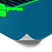 Depression Warrior Ribbon Mental Health Awareness  Poster (Hoek)