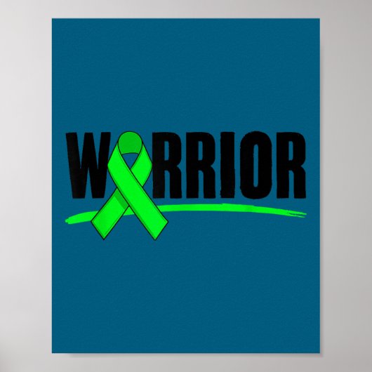 Depression Warrior Ribbon Mental Health Awareness  Poster (Voorkant)