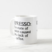 Depresso Funny Coffee Mok (Voorkant links)